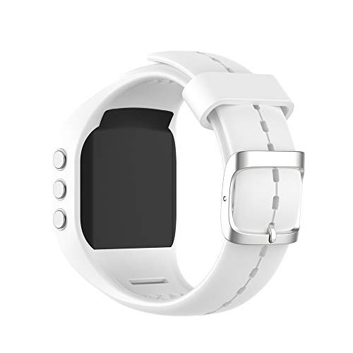 KINOEHOO Bracelet de montres Compatible avec Polar A300 Bracelets de remplacement en Silicone.(blanc) Cover