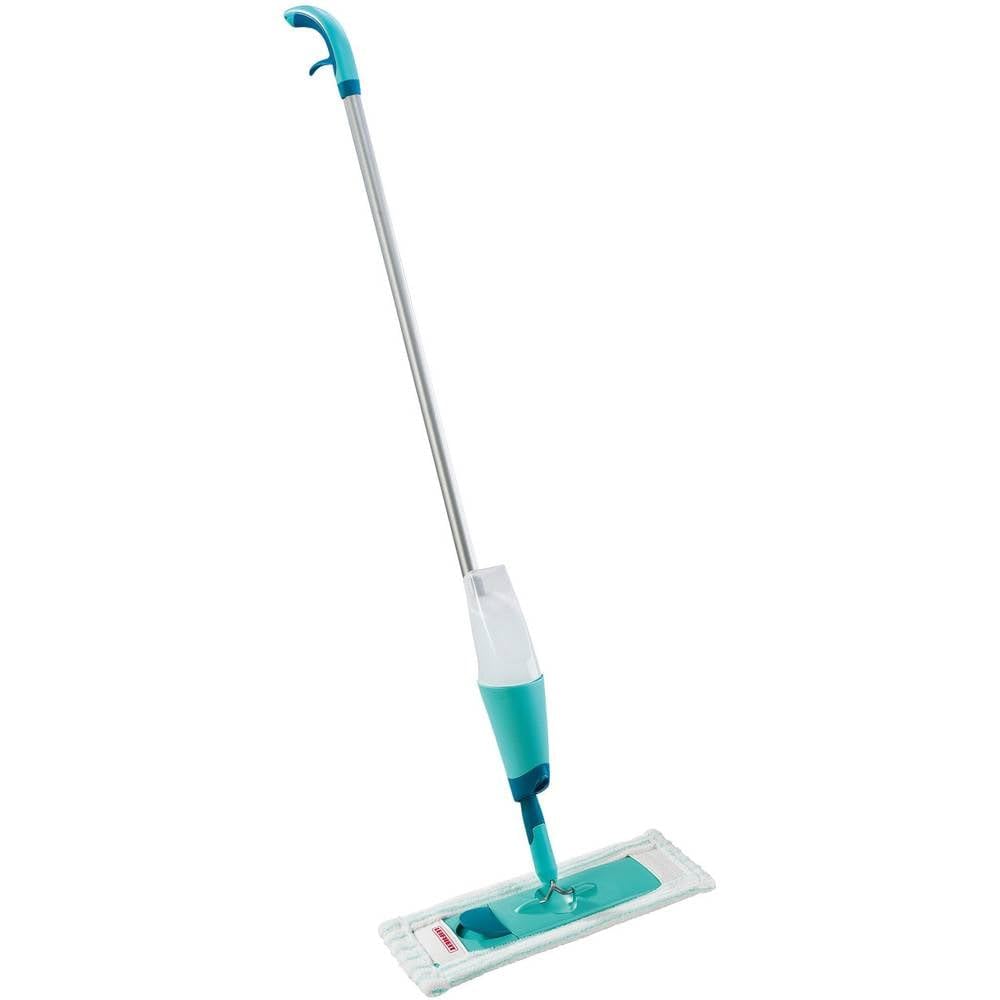 Leifheit Lavapavimenti Easy Spray XL con Serbatoio 650 ml, 42 cm | Nebulizzatore sul manico, panno micro duo 2 fibre, snodo 360°, rivestimento lavabile a 60 °C, per parquet e laminato