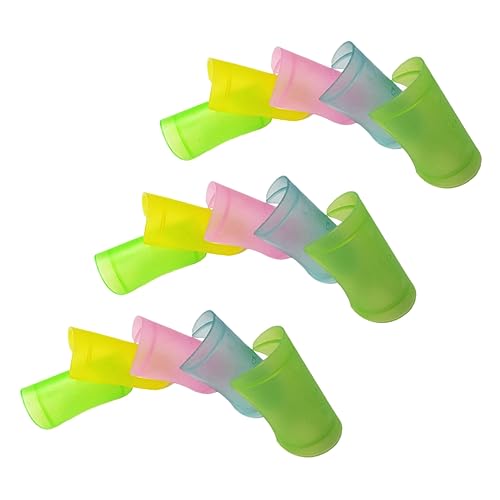TOGEVAL 15pcs Flute Protectors Abs Material Protective Covers for Flute Film Durable Easy to Use Color Random