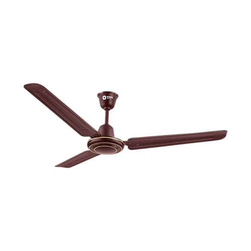 Image of Orient Electric Apex-FX HS 1200mm Ceiling Fan for Home| BEE 1 Star Rated Energy Efficient Fan| Rust Resistant | Strong and Powerful Motor | 2 Years Warranty by Orient | Brown - Pack of 1