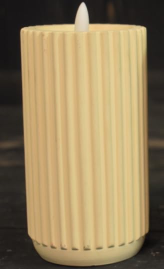 Pilier lumineux effet ciment crème pour une décoration contemporaine épurée