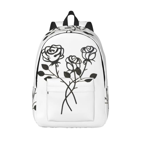 Sac à dos décontracté pour adulte imprimé rose voyage