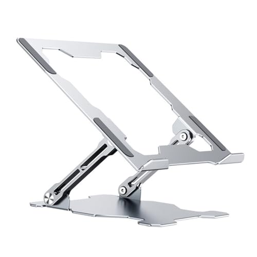 Soporte ajustable para portátil metálico plateado miniatura 1