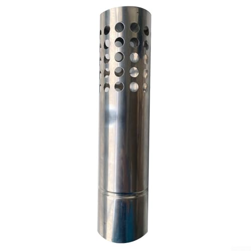 Tubos de chimenea rectos de acero inoxidable, tubo de chimenea resistente a altas temperaturas Tubo de humo extendido 30CMx6Cm (actualizado)