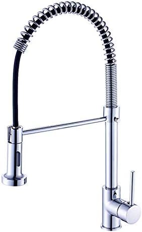 Mitigeur cuisine douchette contemporain en finition chromée brillante durable