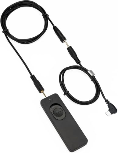 Image of Kiwifotos Remote Control Shutter Release Cord for Panasonic Lumix ZS99 /TZ99 S9 G100D Cameras, Cable Length 6.56ft, Remote Switch for Long Exposure, No Battery Required