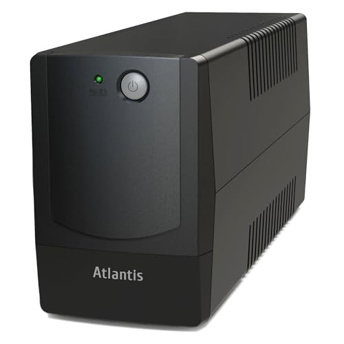Atlantis Land OnePower PX800 800VA 4AC outlet(s) Compacto Negro sistema de alimentación ininterrumpida (UPS) - Fuente de alimentación continua (UPS) (800 VA, 400 W, 162 V, 268 V, 220 V, 220 V)