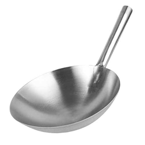 Wok de Acero Inoxidable con Fondo Redondo y Mango Ergonómico miniatura 1