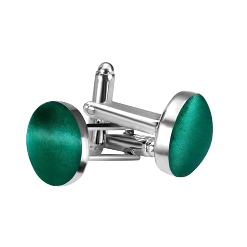 Mancuernillas para hombre de acero y seda 100% miniatura 1
