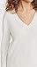 Vince Women's Weekend Cashmere V Neck Sweater, Heather White, X-Small