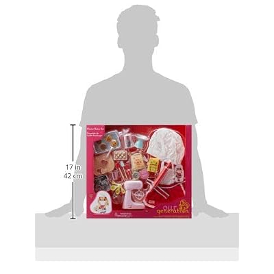 Our Generation - Master Baker Set - Baking Set - Chef's Hat & Apron - 18-Inch Doll Accessories - Pretend Play - Toy for Kids 3 Years +
