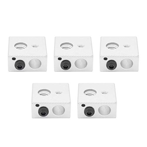 Onyehn 22Pcs/Lots A8&A2 3D Printer Part Each 5Pcs 0.4Mm Extruder Nozzle Print Head+1.75Mm Teflon Throat Tube+Heater Blocks Hotend For Mk8 Makerbot Reprap #TOP3