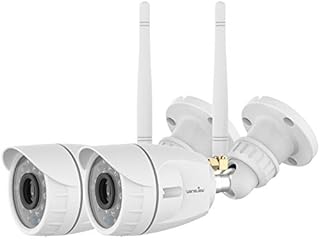 wansview Outdoor Security Camera, wansview 1080P Wireless WiFi Home Surveillance Waterproof Camera with Night Vision, Motion Detection, Remote Access, Works with Alexa -W4-2PACK
