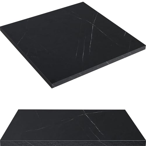 Kaboon Universal Table Top 24 x 24 inches Squre Pack of 2, Reversible Melamine Countertop Only, Home or Commercial Indoor Use,1 inch Thick, Cloud Atlas