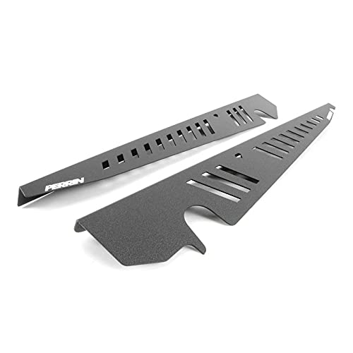 Perrin Performance Aluminum Fender Shroud Kit Black Compatible with 2015-2020 Subaru WRX/STI