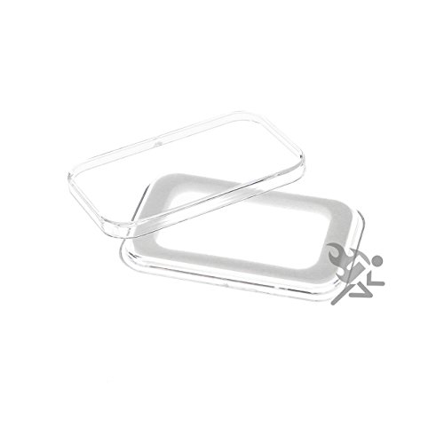 OnFireGuy Air-Tite 1/2oz Silver Bar White Ring Capsule Holders Qty: 10
