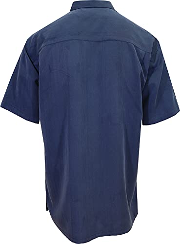 Bamboo Cay Men's Short Sleeve Dual Bamboos Casual Hawaiian Shirt2