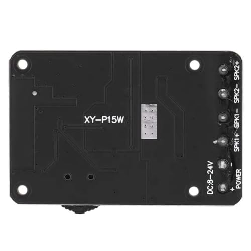Image of Hexonix XY-P15W Bluetooth Stereo Digital Power Amplifier Board, 10W /15W /20W Dual Channel Class-D Audio Amplifier Module for 12V-24V DIY Speaker Systems