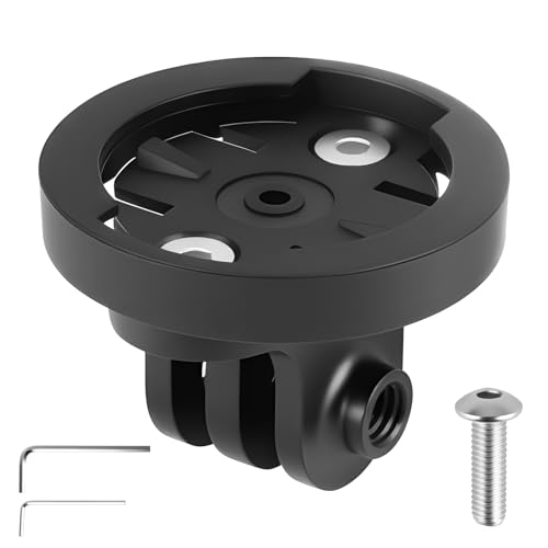 Support pour Ordinateur de vélo Gopro pour Garmin Universel Combo Adaptateur de Support Mâle de Caméra pour Garmin GPS Edge Entraxe 22-24mm pour Varia UT800...