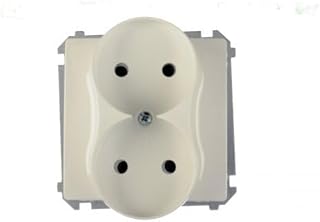 Kontakt-Simon BMG2M.01/11 - Toma de corriente (plástico IP20, 250 V, 75 mm, 45 mm), color blanco