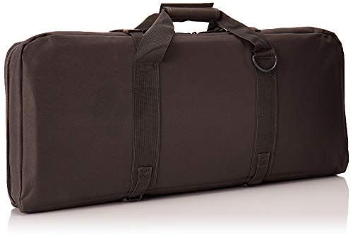 Vism By Ncstar Deluxe Pistol And Subgun Gun Case With 3 Accessory Pockets, Urban Gray, 28" L X 13" H #TOP1