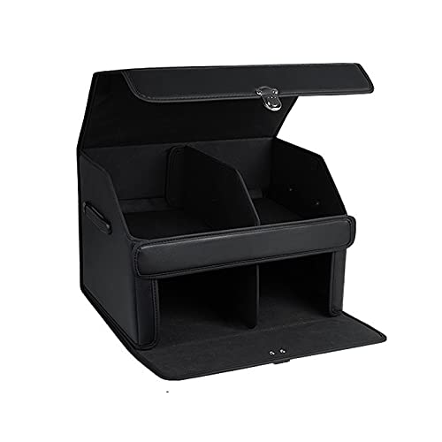 Organiseur de coffre de voiture pliable en cuir PU pour SUV