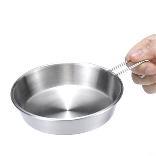 Miska kempingowa ze stali nierdzewnej – tytanowy kubek dla turystów na piknik na świeżym powietrzu 20 cm