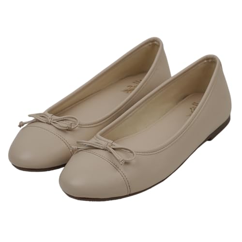 Image of Theater Swans Casual Ballet Flats for Women | Stylish Slip-on Ballerina with Bow Detail | Lightweight Comfortable Footwear with Cushioned Insole