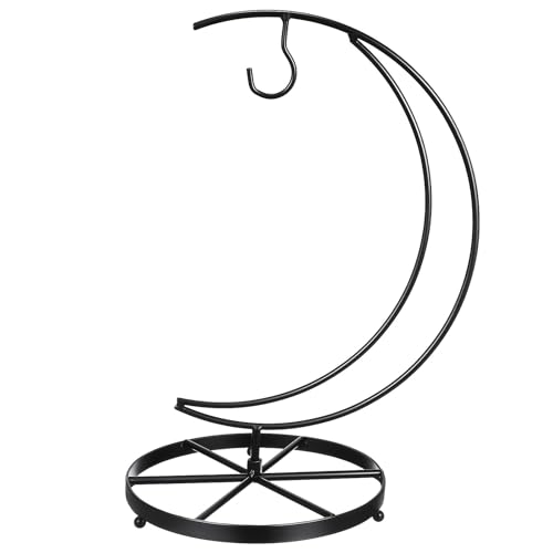 Toyvian Metal Banana Hanger Stand with Single Hook for Fruit Display and Storage Space-saving Countertop Organizer Iron Construction Multi-functional Fruit and Ornament Holder for Kitchen