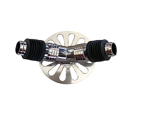Image of Bathroom Floor Drain Connector | Water Drain Anti Core Overflow Elbow Outlet Pipe Connector for Washing Machine | Backflow Preventer Drainer (Y-Shape Ring)