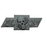Chevy Truck Bowtie Skull Emblem Logo Universal 5' Long - Silver (Black)