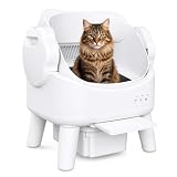 NEWPET Caixa De Areia Autolimpante, Caixa De Areia Automática Com Tampa Aberta Para Vários Gatos, Proteção De Segurança Em Várias Camadas, Com Forros E Tapete Incluídos