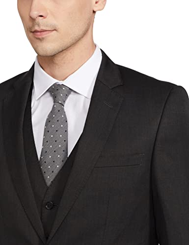 Image of Raymond Wool Men's Full Sleeve Contemporary FIT Medium Grey Formal Suit