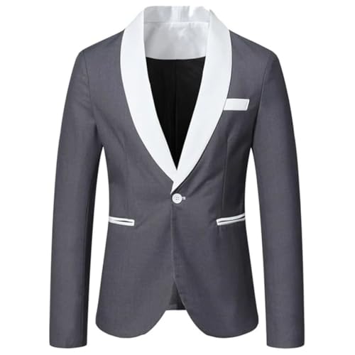 Men's Winter Tailcoat Jacket Lapel Casual Slim-Fit Suit Casual Suit Jacket - Main Image