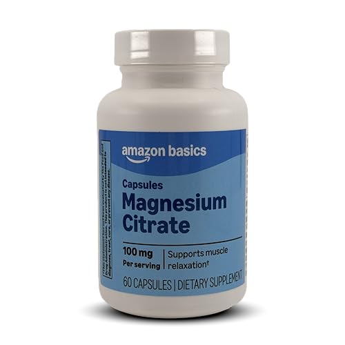 Amazon Basics Magnesium Citrate Rapid Release Capsules 100 mg 60 Count