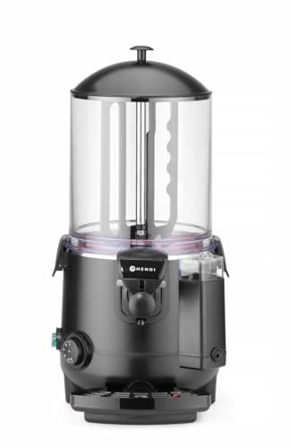 HENDI Schokoladenspender, Kakaodispenser, Schokolade, Schokoladen Maschine, maximale Schokoladekapazität: 10L, 230V, 1006W, 410x280x(H)580mm, Edelstahl, Polycarbonaat