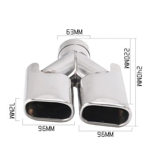Embout d'échappement double universel pour sublimer votre voiture au quotidien