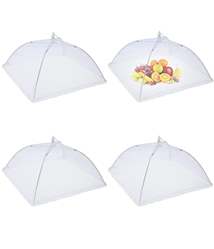 4 Pezzi Popup Coprivivande a Rete Schermo