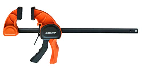 Heavy Duty Bar Clamp for Woodworking (12 inches) - Quick Grip Adjustable Handi-Clamp