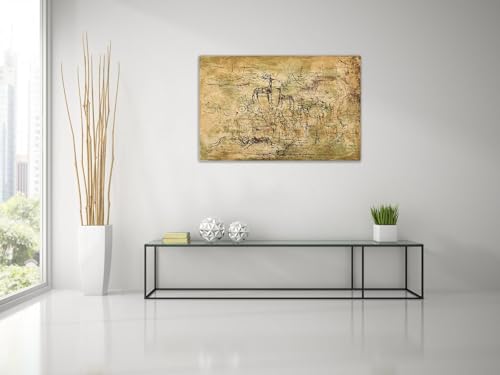 Tableau Zao Wou Ki abstrait 30x48 cm | Toile encadrée - 3