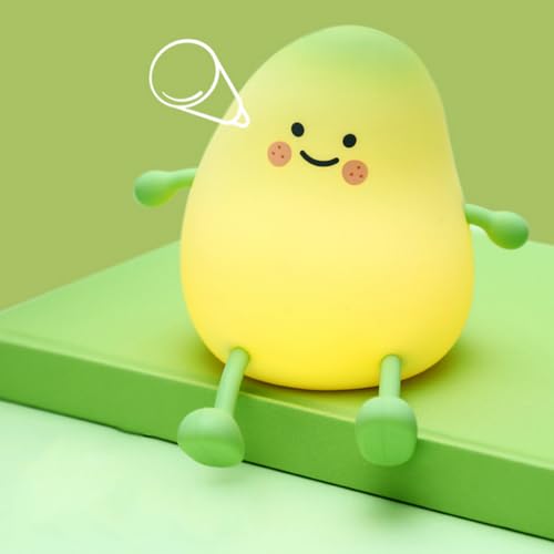 Lámpara de noche infantil con forma de mango, recargable miniatura 5