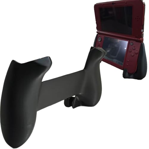 Nuevo soporte con asa de plástico para NEW 3DS XL la consola: soporte de agarre, carcasa protectora impresa en 3D y accesorios con un tacto estable y cómodo, ideal para jugar a juegos de lucha, de acc