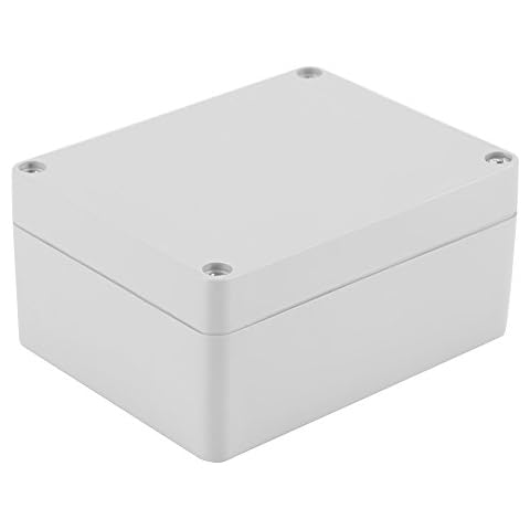 White Junction Box, ABS IP65 Waterproof Universal Electrical Boxes Project Enclosure Indoor Outdoor Wiring Connection Box (4.52x3.54x2.16 inch) Cover