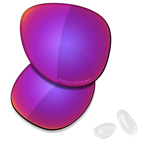 Image of SAUCER Premium Replacement Lenses & Nosepads for Oakley Elmont M OO4119 | UV400 Protection, Anti-Scratch, Precise Fit
