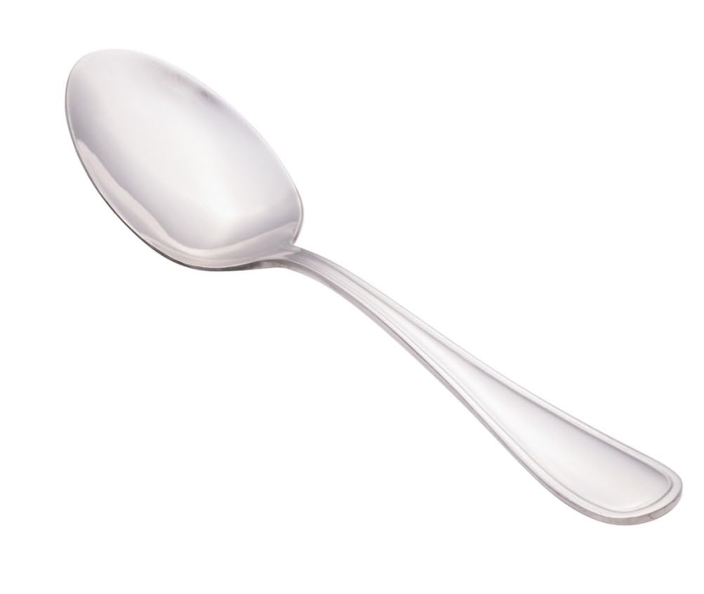 Soro Essentials- Set of 12 Stainless Steel Simplicity Table Spoon- Serving Utensils Serving Flatware Cutlery Kitchen Tableware Buffet Serving Utensils for Home Kitchen and Restaurant