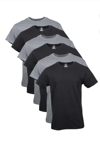 George Men's Assorted Crew T-Shirts, 6 Pack