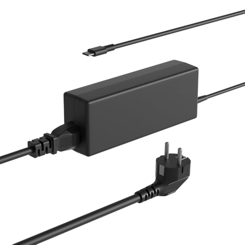 SLRIOYS 65W USB C Caricatore Compatibile Con Lenovo Thinkpad/Ideapad/Yoga/ThinkBook/Chromebook Portatile Sostituzione Universale Alimentatore Rapido Cavo Adattatore ADLX65YDC2A Alimentatore