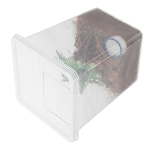 ROMISBABA 1 セット ペットのクモの箱 爬虫類ケース トリグモの囲い 飼育容器 蜘蛛の巣箱 スパイダータンク トリグモの檻 クモのテラリウム クロールペットボックス の囲い