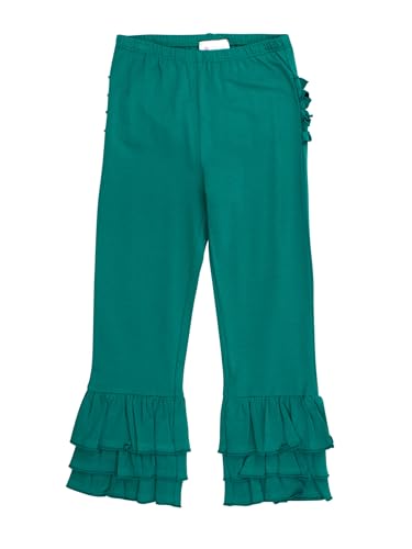 Image of RuffleButts Baby /Toddler Girls Stretchy Flare Pants w /Ruffles