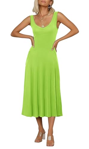 Robe décontractée sans manches femme Urban CoCo avec poches pratiques robe midi